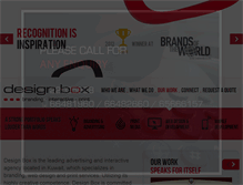 Tablet Screenshot of designbox.com.kw